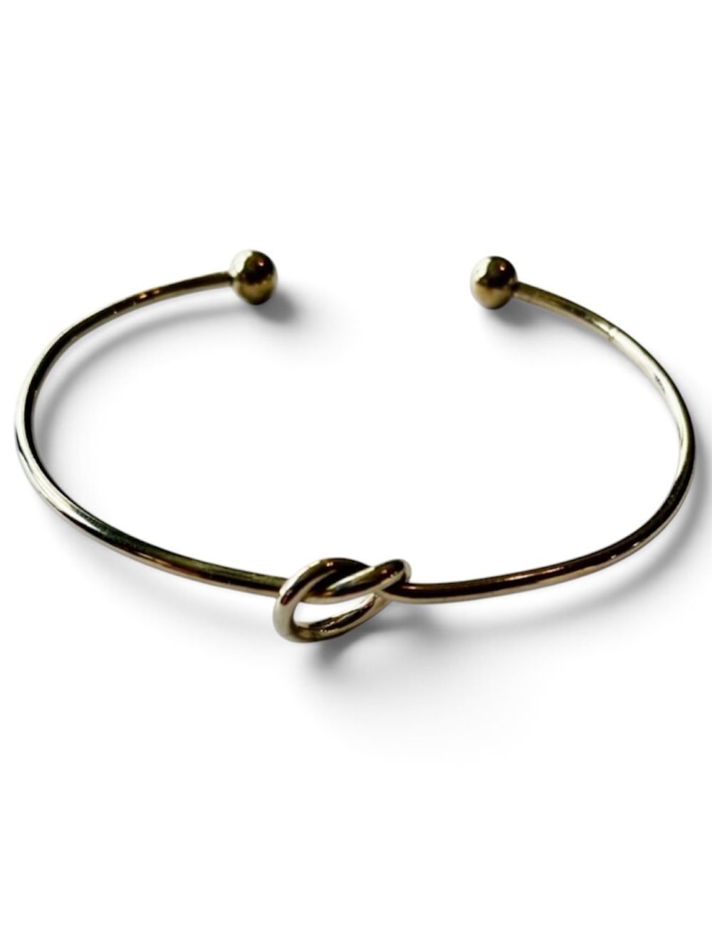 Stainless Steel “Tie the Knot” Open Bangle